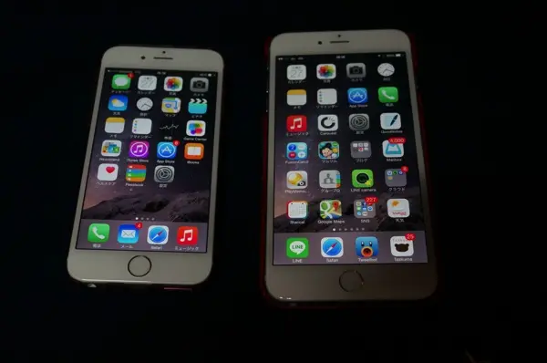 iPhone6とiPhone6Plus