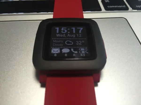 smartwatch+のメイン画面