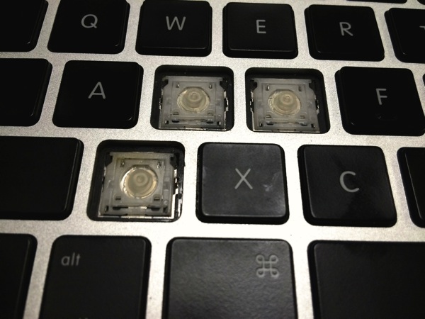 MacBookAirのキートップ