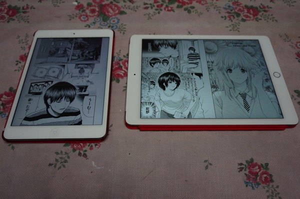 iPadminiとiPadAir2の比較