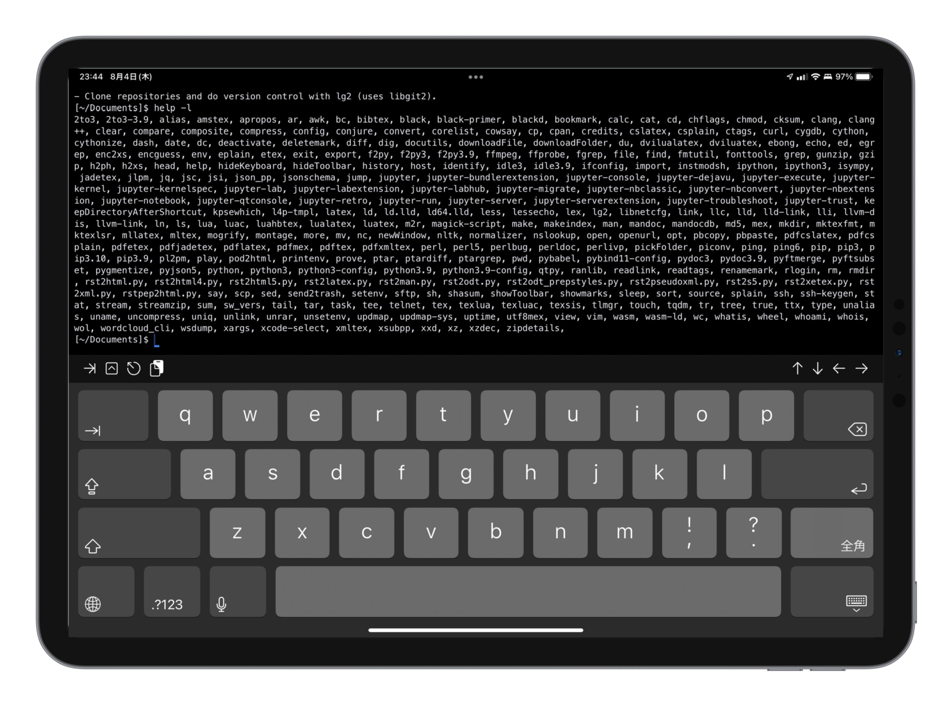 Ipadでvim Sed Awk Pythonなどが使えるシェルアプリ A Shell さおとめらいふ